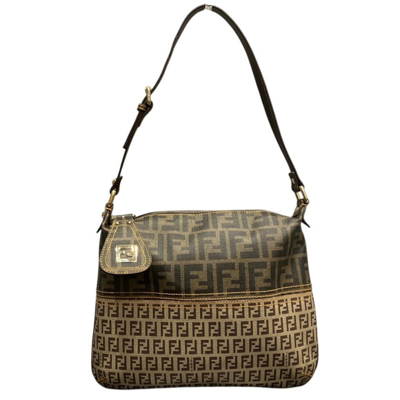 FENDI Handbags - Fendi FENDI Shoulder Bag Zucca x Zucchino Leather 8BT128